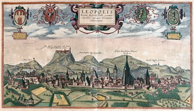 Lviv, Ukraine - dans "Civitates Orbis Terrarum" de Georg Braun, Cologne 1617 - Georg Braun