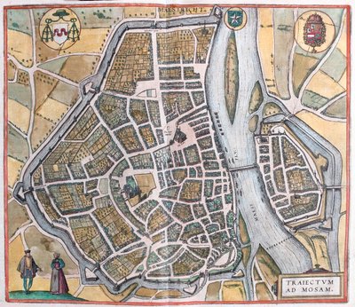 Maastricht, Pays-Bas, dans "Civitates Orbis Terrarum" de Georg Braun, Cologne 1617 - Georg Braun