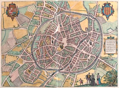 Malines, Belgique, dans "Civitates Orbis Terrarum" de Georg Braun, Cologne 1617 - Georg Braun