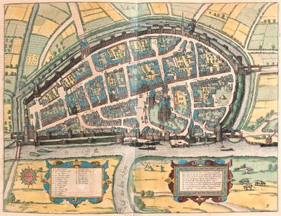 Neuss, Allemagne - dans "Civitates Orbis Terrarum" de Georg Braun, Cologne 1617 - Georg Braun