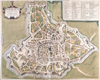 Padoue, Italie - dans "Civitates Orbis Terrarum" de Georg Braun, Cologne 1617 - Georg Braun