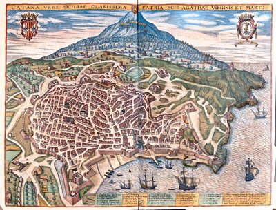 Palmanova, Italie - dans "Civitates Orbis Terrarum" de Georg Braun, Cologne 1617 - Georg Braun