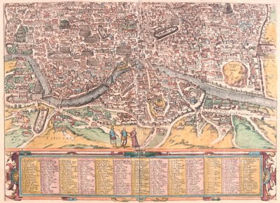 Rome, Italie - dans "Civitates Orbis Terrarum" de Georg Braun, Cologne 1617 - Georg Braun