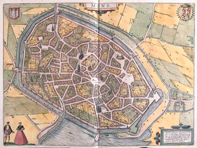 Ruen, Nîmes et Bordeaux, France - dans "Civitates Orbis Terrarum" de Georg Braun, Cologne 1617 - Georg Braun