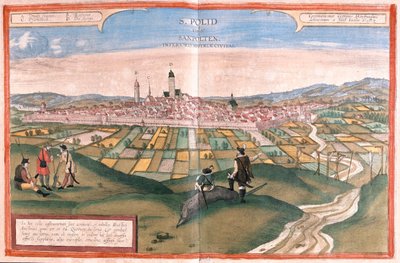 Sankt Polten, Autriche - dans "Civitates Orbis Terrarum" de Georg Braun, Cologne 1617 - Georg Braun
