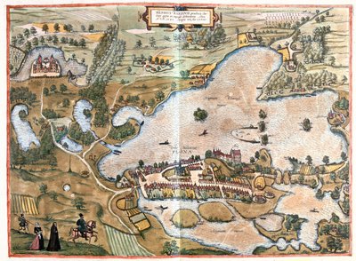 Schleswing, Holstein, Allemagne - dans "Civitates Orbis Terrarum" de Georg Braun, Cologne 1617 - Georg Braun
