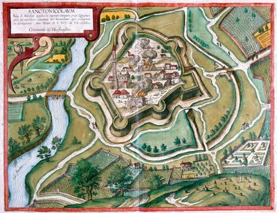 Torokszentmiklos, Hongrie - dans "Civitates Orbis Terrarum" de Georg Braun, Cologne 1617 - Georg Braun