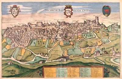 Tricarico, Italie - dans "Civitates Orbis Terrarum" de Georg Braun, Cologne 1617 - Georg Braun