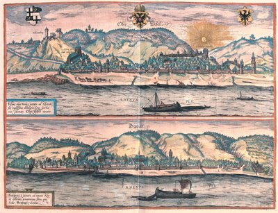 Vosavia (Ficelia) Oberwesel - Boppard, Allemagne - dans "Civitates Orbis Terrarum" de Georg Braun, Cologne 1617 - Georg Braun