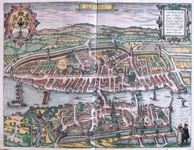 Zurich, Suisse - dans "Civitates Orbis Terrarum" de Georg Braun, Cologne 1617 - Georg Braun