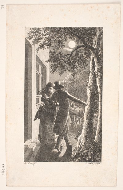 Illustration avec enlèvement de nuit - Georg Christian Schule