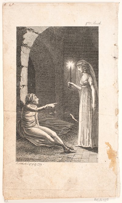 Illustration avec scène de prison - Georg Christian Schule