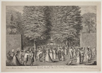 Première promenade dans le Jardin de Rosenburg à Copenhague - Georg Christian Schule