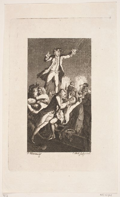 Vignette de titre pour Smollett "Les aventures de Peregrine Pickle" - Georg Christian Schule