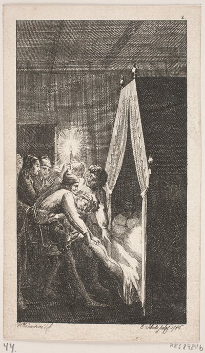Vignette de titre pour Smollett "Les Aventures de Peregrine Pickle" - Georg Christian Schule