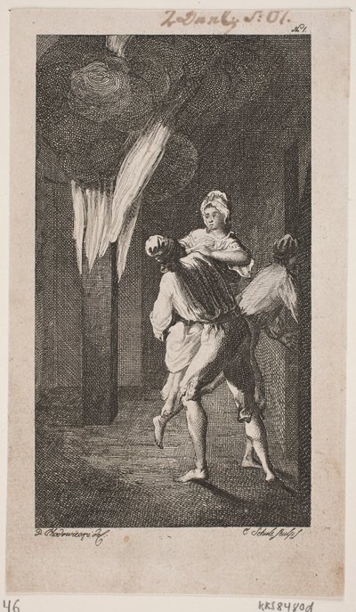 Vignette de titre pour Smollett "Les aventures de Peregrine Pickle" - Georg Christian Schule