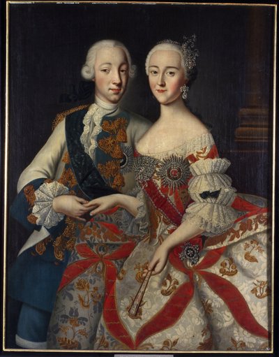 Portrait du grand-duc Piotr Fiodorovitch - Georg Christoph Grooth