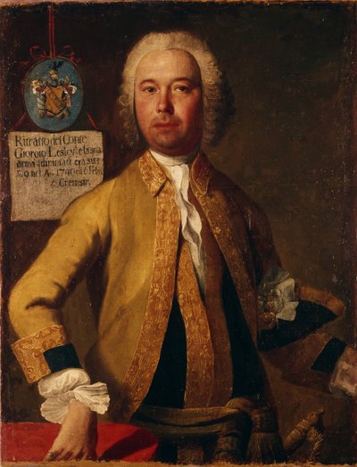 Portrait du général comte George Lesley 1720-1772, 1749 - Georg Christoph Grooth