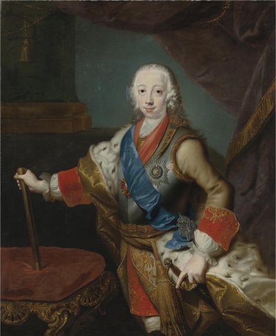 Portrait du tsar Pierre III de Russie 1728-1762 - Georg Christoph Grooth