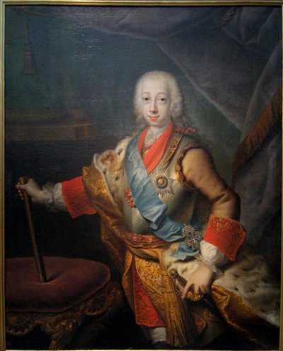 Portrait du Grand-Duc Pierre Fedorovitch (plus tard Empereur Pierre III) - Georg Cristoph Grooth