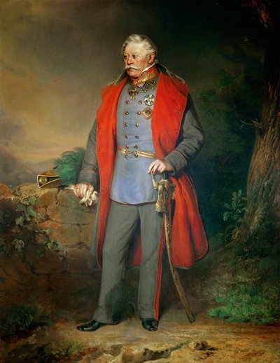 Maréchal Josef Comte Radetzky, commandant en chef de la campagne contre l