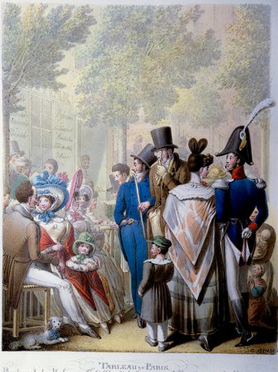 Boulevard des Italiens, le café Hardy à Paris au 19e siècle - Georg Emanuel Opitz