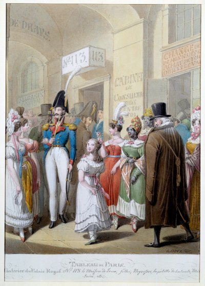 Les galeries du Palais Royal à Paris - Georg Emanuel Opitz