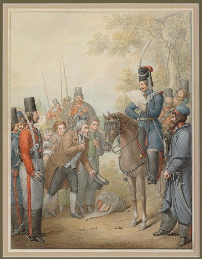 Cosaques russes et un suppliant - Georg Emanuel Opitz