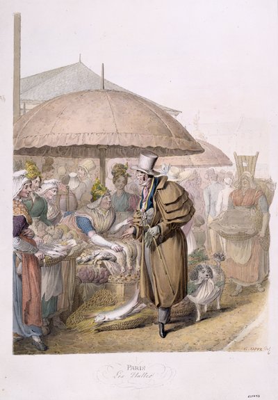 Les Halles, 1831 - Georg Emanuel Opitz