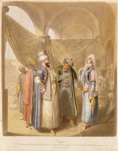 Le marché aux esclaves, 1824 - Georg Emanuel Opitz