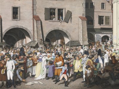 Marché animé, Prague - Georg Emanuel Opiz