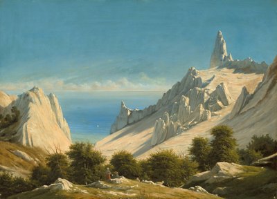 Vue de Sommerspiret, les falaises de Møn, 1846 - Georg Emil Libert