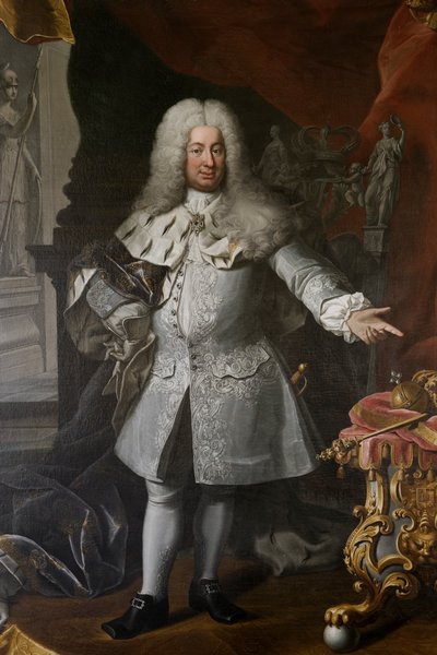 Fredrik I, Roi de Suède, vers 1720 - Georg Engelhardt Schröder