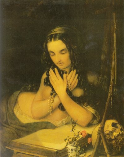 Allemand :  Marie Madeleine Pénitente Marie Madeleine - Georg Friedrich Kersting