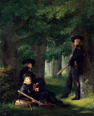 Les avant-postes - Georg Friedrich Kersting
