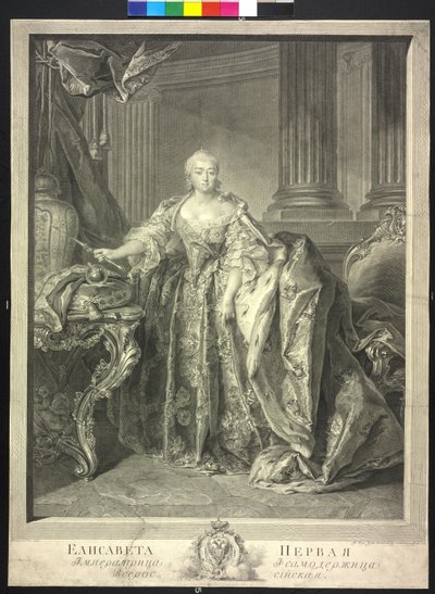 Impératrice de Russie Elisabeth Petrowna - Georg Friedrich Schmidt