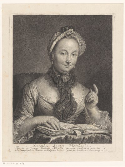 Portrait de Dorothée Louise Viedebandt - Georg Friedrich Schmidt