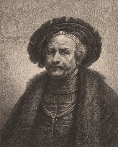 Autoportrait de Rembrandt, 1771 - Georg Friedrich Schmidt
