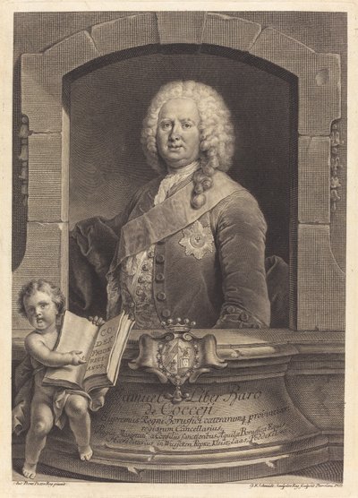 Samuel Liber Baro de Cocceji - Georg Friedrich Schmidt after Jean Pesne