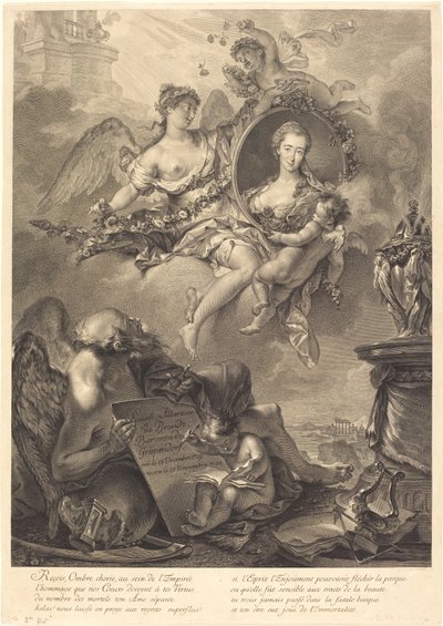 Louise Albertine de Brandt, baronne von Grapendorf - Georg Friedrich Schmidt, after Pierre Le Sueur