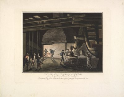 Une grande forge en Norvège - Georg Haas