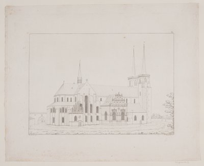 Danois : Cathédrale de Roskilde vue du nord - Georg Hoffmann