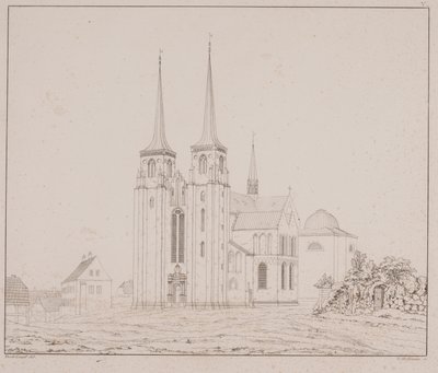 Danois : Cathédrale de Roskilde vue du sud-ouest - Georg Hoffmann
