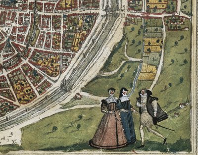 BRAUN, George (1541-1622). ORTELIUS, Abraham (1527-1598). HOGENBERG, Franz (1535-1590). Civitatis Orbis Terrarum (Theatrum orbis terrarum). 1572-1617. Paris (1572). Détail inférieur gauche. Volume I. Gravure. ESPAGNE. CASTILLE ET LEÓN. Salamanque. Universi - Georg Hogenberg Franz (1535 90) & Ortelius Abraham (1527 98) Braun