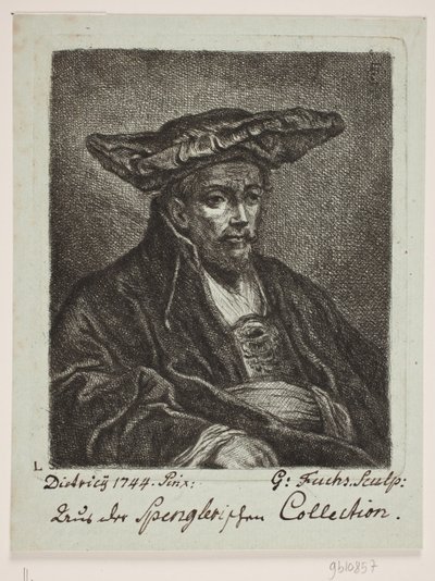 Un homme avec un béret - Georg Mathias Fuchs