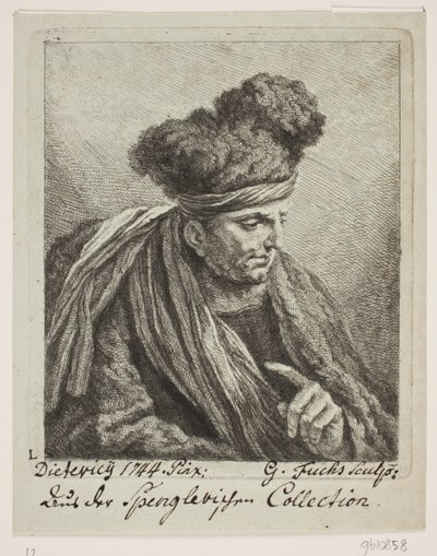 Un homme avec un turban - Georg Mathias Fuchs