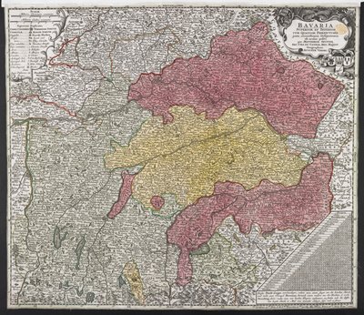 Carte de Bavière, c.1757 - Georg Matthäus Seutter