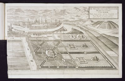 Les nouveaux jardins à Cremsier, la résidence du Prince-Évêque, publié vers 1700 - Georg Matthaus Vischer