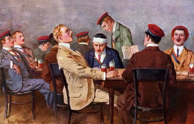 Burschenschaften - Boire de la bière et chanter, vers 1900 - Georg Muhlberg