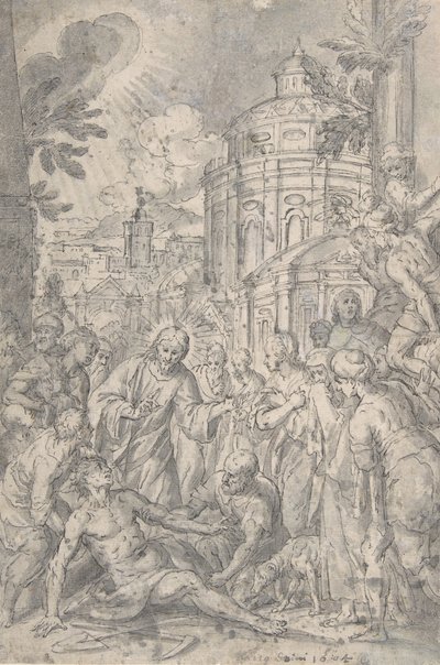 La Résurrection du jeune homme de Naïm - Georg Pecham